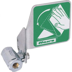 Haws - Plumbed Wash Station Accessories Type: Ball Valve w/Flag Material: Chrome-Plated Brass - Exact Tool & Supply