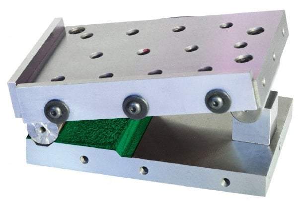 Harig - 4" Long x 6" Wide x 4" High, Precision Steel Sine Plate - Includes 2 Rails - Exact Tool & Supply