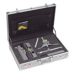 Jackson Safety - Layout & Setup Kits Type: Accessory Kit Contents: #1 Curvo-Mark Marker; #7 Centering Head; #8 Pro-Mag Level; Standard Radius Marker; Square Soap Stone & Holder; Loackable Metal Carrying Case - Exact Tool & Supply