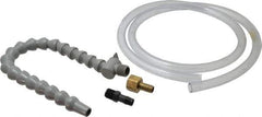 Graymills - 2 Piece, 60" Hose Length, 1/2" Nozzle Diam, 1/2" Hose ID, Coolant Hose Kit - For Flood-Type Coolant Systems - Exact Tool & Supply