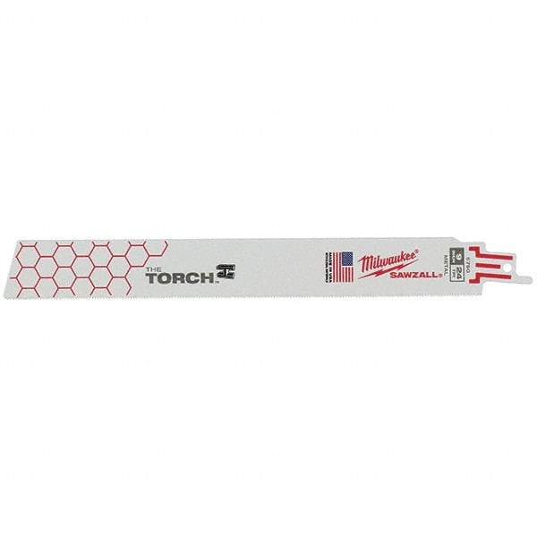 Milwaukee Tool - Reciprocating Saw Blades Blade Material: Bi-Metal Blade Length (Inch): 9 - Exact Tool & Supply