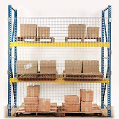 Folding Guard - Temporary Structure Partitions Type: Qwik Fence Pallet Rack Backing Height (Feet): 5 - Exact Tool & Supply