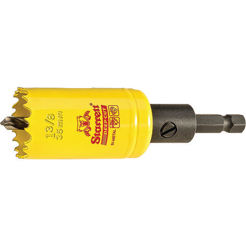 1-3/8″ Bi-Metal Deep Cut Hole Saw - Starrett with Arbor - Exact Tool & Supply