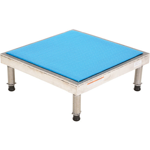 Adj SS Stand 10.5-16.5 H 24W × 24L - Exact Tool & Supply