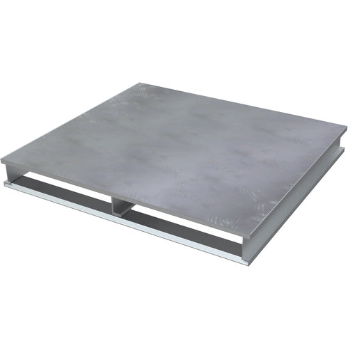 Heavy Duty Aluminum Half Pallet Solid Top 24 × 24 - Exact Tool & Supply
