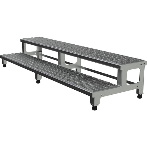 Adj Alum Step Mate Stand 2 Step 72.06 × 22.75 - Exact Tool & Supply