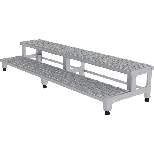 Adj SS Step Mate Stand 2 Step 71.75 × 22.75″ - Exact Tool & Supply