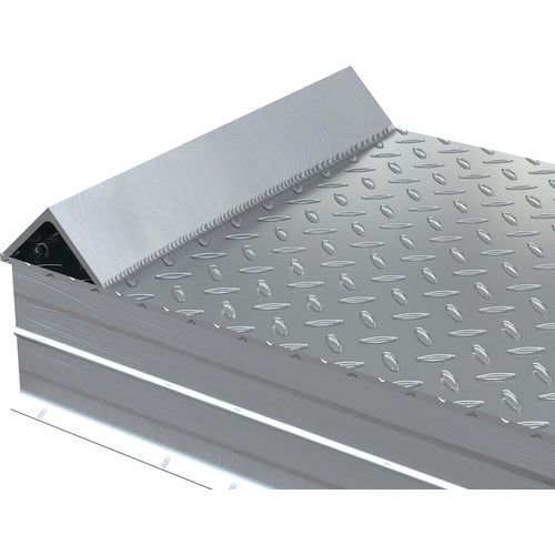 Alum Tread Whl Riser W/ Roll Of Guard 108 × 24 × 8 - Exact Tool & Supply