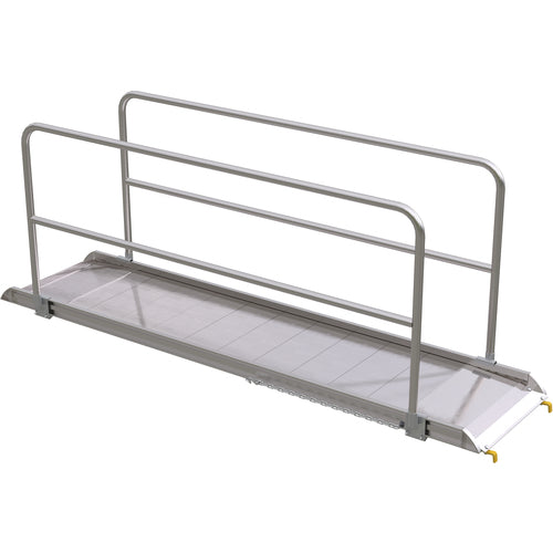 Alum Walk Ramp Handrail Hook 121.56 × 28″ - Exact Tool & Supply