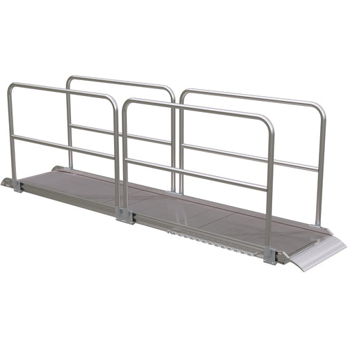 Alum Walk Ramp Handrail Overlap 144 × 28″ - Exact Tool & Supply