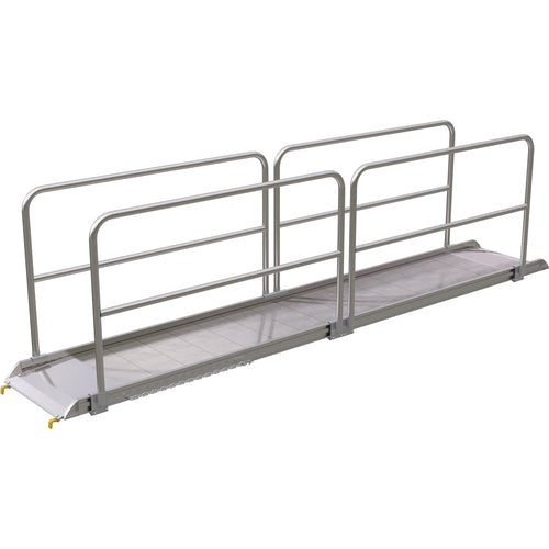 Alum Walk Ramp Handrail Hook 169.25 × 28″ - Exact Tool & Supply