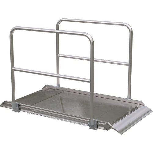 Alum Walk Ramp Handrail Overlap 72 × 38″