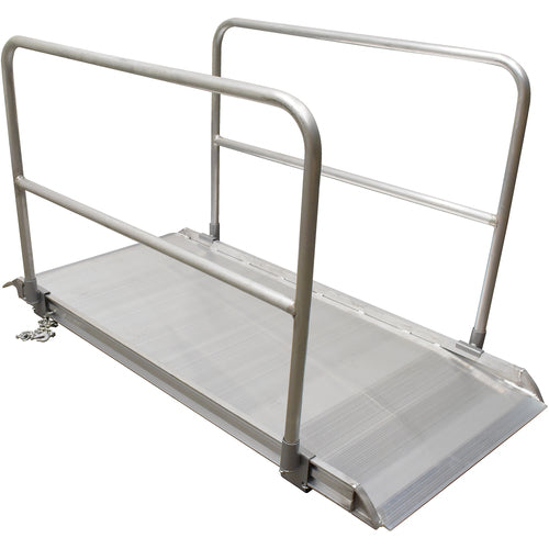 Alum Walk Ramp Handrail Overlap 84 × 38″ - Exact Tool & Supply