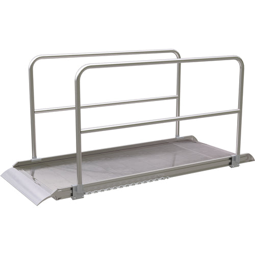 Alum Walk Ramp Handrail Overlap 96 × 38″