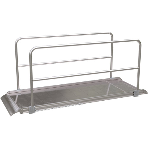 Alum Walk Ramp Handrail Overlap 108 × 38″