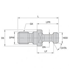 RK30BT1M PULL STUD - Exact Tool & Supply