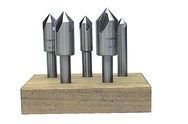 5 pc. HSS 60 Degree Countersink Set - Exact Tool & Supply