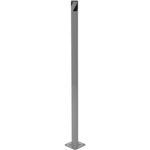 Steel Pipe Safety Bollard 36″ × 1.75″ Gray