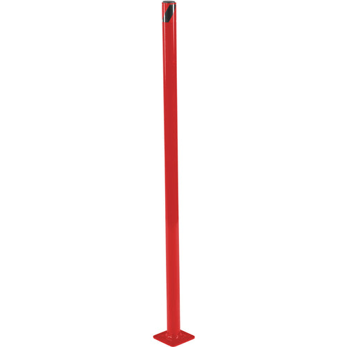 Steel Pipe Safety Bollard 48″ × 1.75″ Red