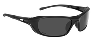 SHADOW, Grey Polar Lens, Shiny BLK Fr Polarized GreyShiny Black - Exact Tool & Supply