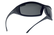 SOLIS, Polarized Grey, Shiny BLK Fr Polarized Grey ASShiny Black - Exact Tool & Supply