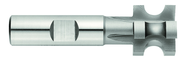 5/32 Radius - 1" x 5/8 x 3/4 SH -HSS - Concave Milling Cutter-SH Type - 6T - TiAlN Coated - Exact Tool & Supply
