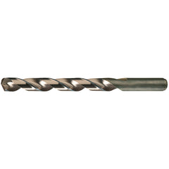 #10 RHS / RHC HSS-CO 8% (M42) 135 Degree Split Point Heavy Duty Cobalt Drill - Straw / Gold Oxide - Exact Tool & Supply