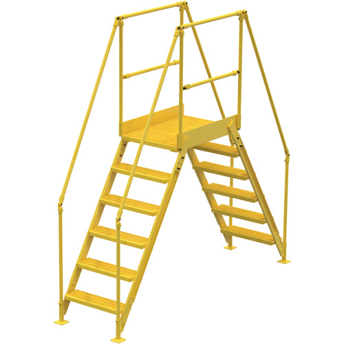 Cross-Over Ladder 6 Step 58 H 26″W - Exact Tool & Supply