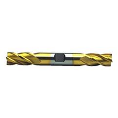 1" Dia. - 6-3/8" OAL - TiN HSS - Center Cut DE EM-4 FL - Exact Tool & Supply