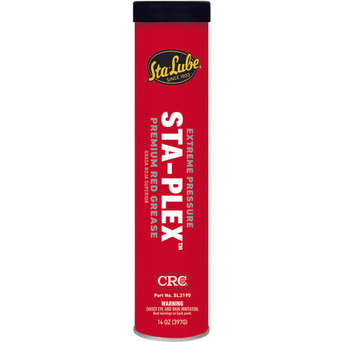 Extreme Pressure Sta-Plex Premium Red Grease - 14 oz - Exact Tool & Supply