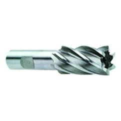 1 Dia. x 3-7/8 Overall Length 4-Flute Square End High Speed Steel SE End Mill-Round Shank-Center Cut-Uncoated - Exact Tool & Supply