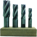 4 Pc. M42 Roughing End Mill Set - Exact Tool & Supply