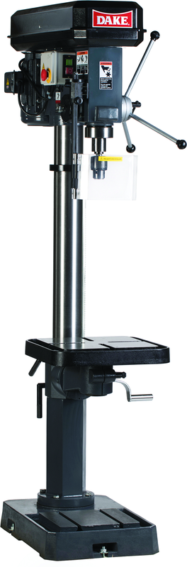 18" Step Pulley Floor Model Drill Press - SB-32 - 1-1/4" Drill Capacity, 2HP, 220V 3PH Motor - Exact Tool & Supply