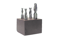 4 Pc. HSS Single-End End Mill Set - Exact Tool & Supply