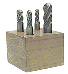 4 Pc. HSS Ball Nose Single-End End Mill Set - Exact Tool & Supply