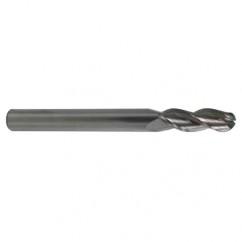 1/4 TuffCut AL 3 Fl Ctr Cut Ball Al End Mill Necked - Exact Tool & Supply