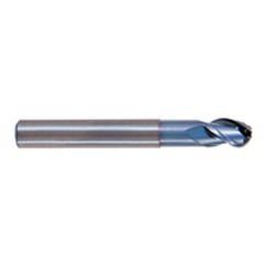 1" Dia. - 4" OAL - TiCN CBD-Ball Nose HP End Mill-3 FL - Exact Tool & Supply