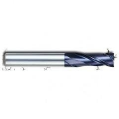 1" Dia. - 2" LOC - 4-1/2" OAL - 2 FL Carbide S/E HP End Mill-AlTiN - Exact Tool & Supply