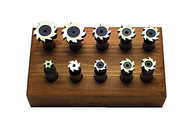 10 Pc. HSS Staggered Tooth Woodruff Keyseat Cutter Set - Exact Tool & Supply