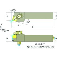 ADSRNR12-4B 3/4 x 3/4" RH Toolholder - Exact Tool & Supply