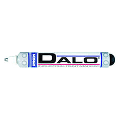 Dalo Medium Marker - Stainless Steel Ball Tip - White - Exact Tool & Supply