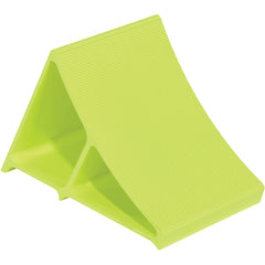 Aluminum Wheel Chock 11 3/4 Fluorescent Yl - Exact Tool & Supply