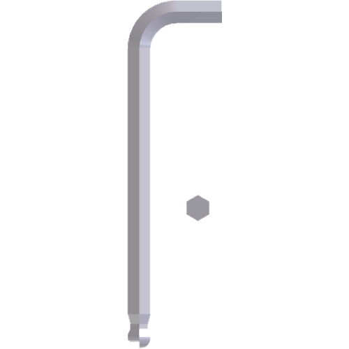 10.0 mm Long Arm-7 1/2″ Arm Length - Ball End Hex Key - Exact Tool & Supply