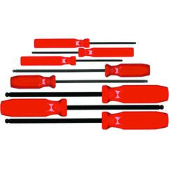 8PC BALL HEX SCREWDRIVER SET IN - Exact Tool & Supply