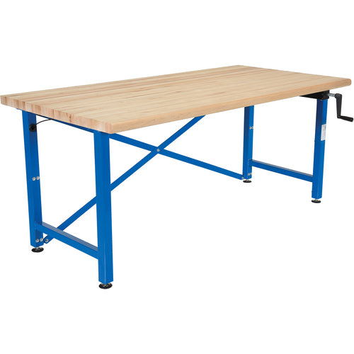 Manual Adjust Ergo Work Bench 72 × 36″ - Exact Tool & Supply