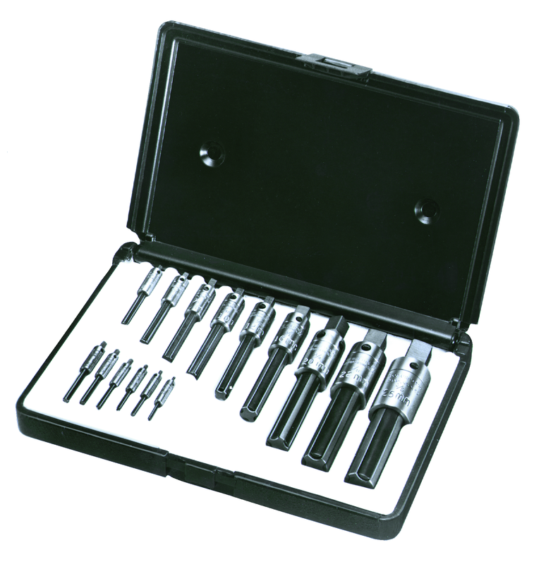 #4 thru 3/4" - 13 pc HSS Tap Extractor Set - Exact Tool & Supply