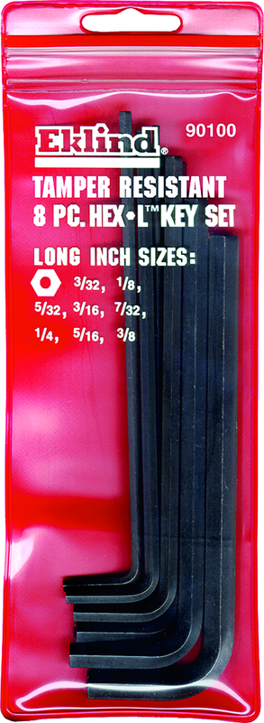 8 pc inch set Vinyl Pouch Tamper Resistan - Exact Tool & Supply