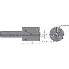 INCB-1.875-438S - 1-7/8" - Cutter Dia - Indexable Counterbore - Exact Tool & Supply