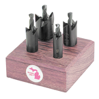 1/2; 5/8; 3/4 ; & 1" Dia - 1/2'' Shank - Hole Cutter Set - Exact Tool & Supply