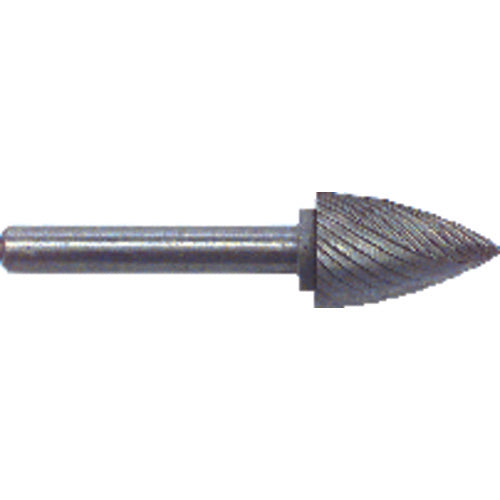 1/4 × 5/8 × 1/4″ SH Tree Pt End Shape - HSS - Burr - Exact Tool & Supply